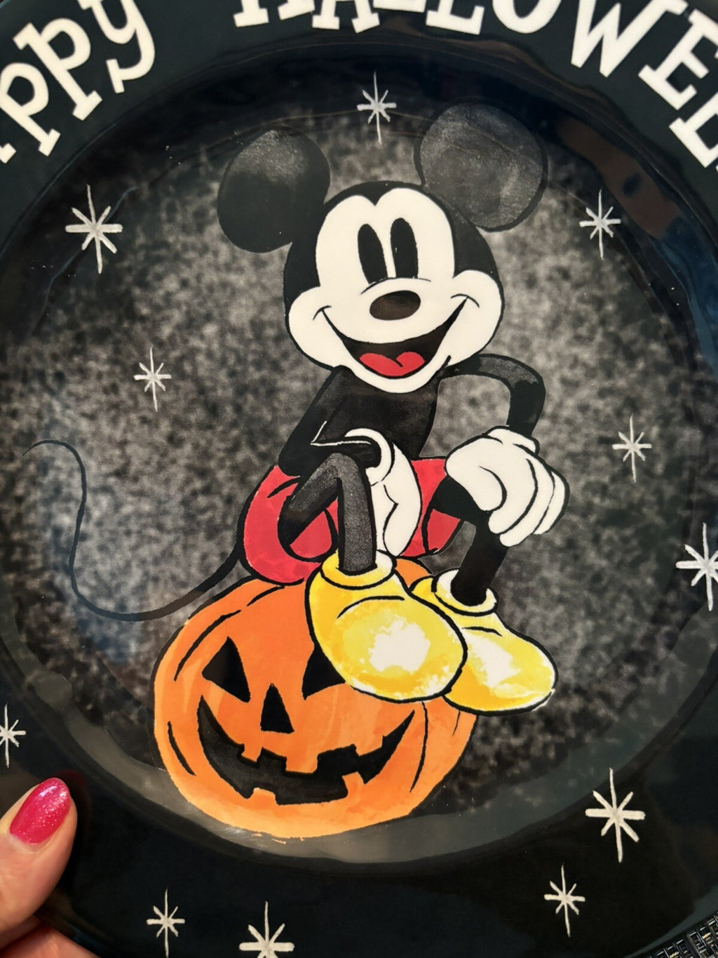 Disney Pottery Barn holiday Mickey Halloween Peanuts Dinner Party  Plate SET 8 !