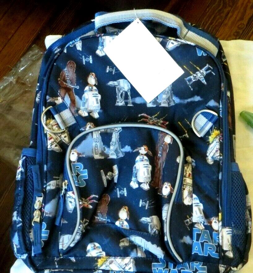 Pottery Barn school disney STAR WARS travel BACKPACK Solo Space+LUNCH+WATER  .