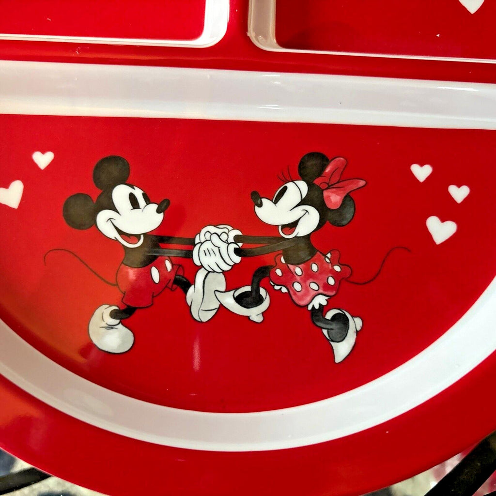 Pottery Barn holiday Disney Mickey Mouse party Minnie Dinner Plate kid Heart
