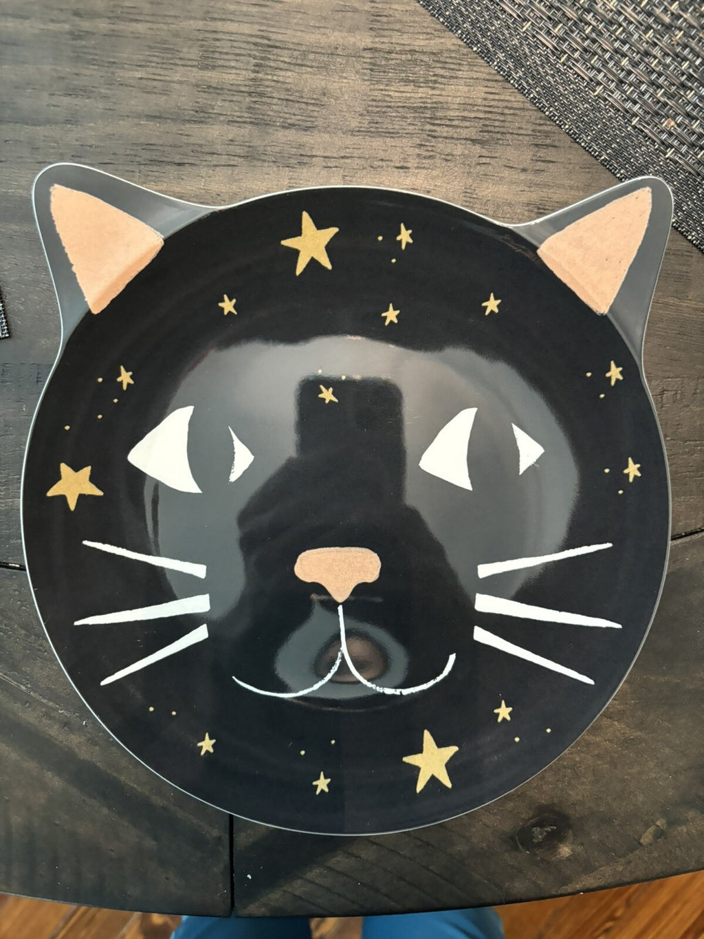 Pottery Barn Halloween PLATE+ UTENSI+CUP Holiday party black cat Dinner SET 12 -