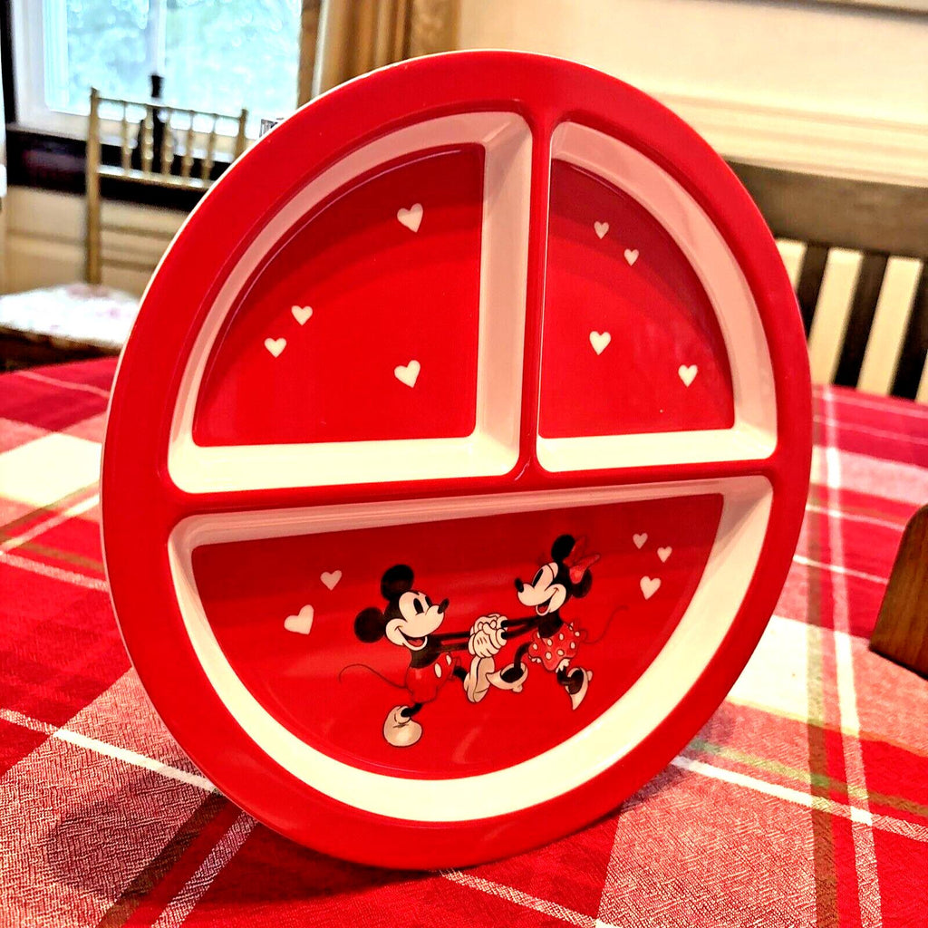 Pottery Barn holiday Disney Mickey Mouse party Minnie Dinner Plate kid Heart