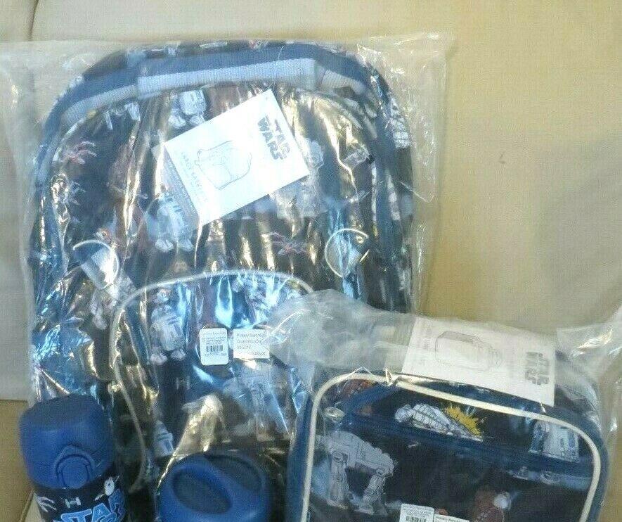 Pottery Barn school disney STAR WARS travel BACKPACK Solo Space+LUNCH+WATER  .
