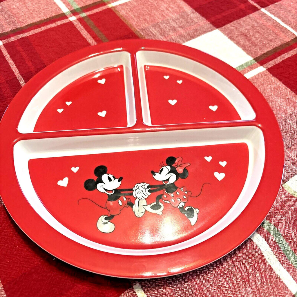 Pottery Barn holiday Disney Mickey Mouse party Minnie Dinner Plate kid Heart