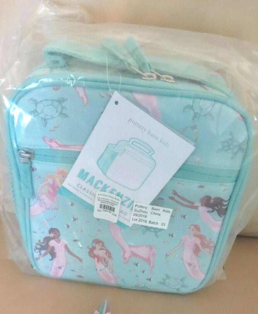 Pottery Barn kids school Disney Mermaid LARGE Backpack LUNCH WATER Travel girl .