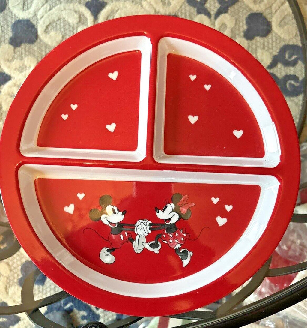 Pottery Barn holiday Disney Mickey Mouse party Minnie Dinner Plate kid Heart