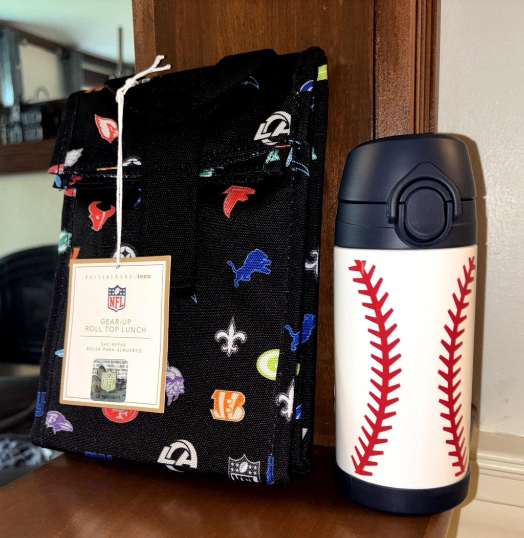 Pottery Barn School Lunch Bag NFL sports bag travel Baseball boy football kid -