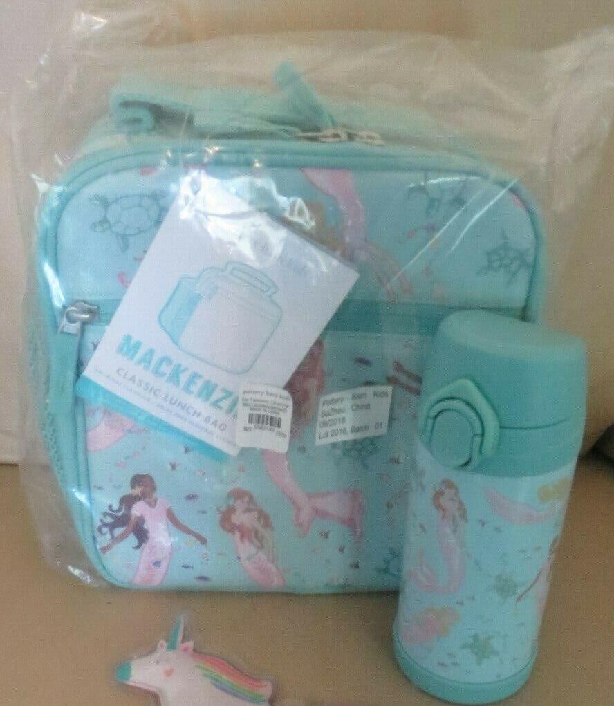 Pottery Barn kids school Disney Mermaid LARGE Backpack LUNCH WATER Travel girl .
