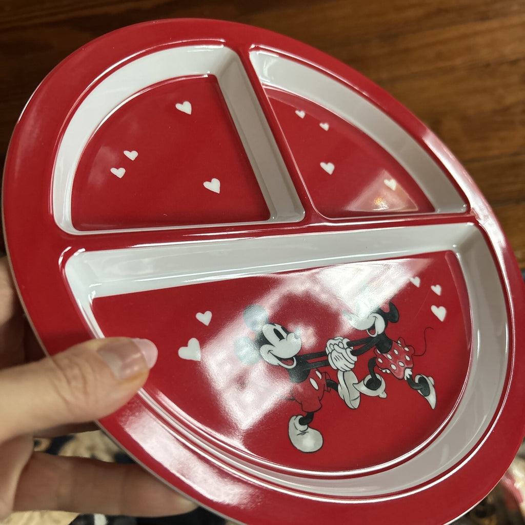 Pottery Barn holiday Disney Mickey Mouse party Minnie Dinner Plate kid Heart