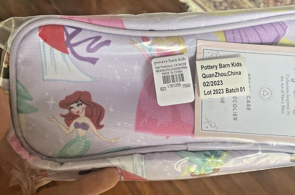 Pottery Barn School DISNEY Princess Cinderella Belle Castle girl holiday gift ..