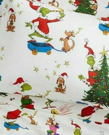 Pottery Barn GRINCH Pillow Sham Christmas disney Seuss holiday Gift school kid