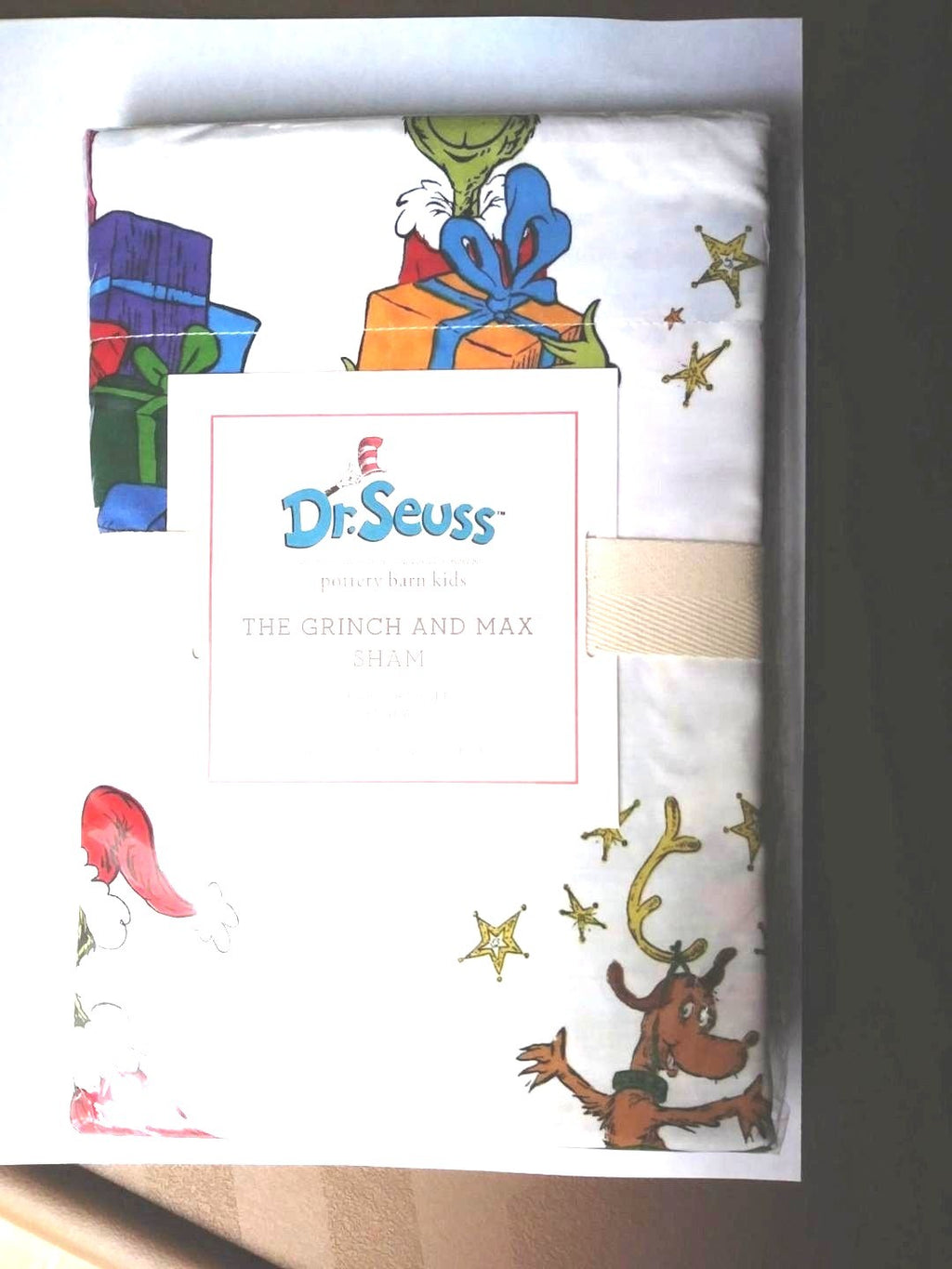 Pottery Barn GRINCH Pillow Sham Christmas disney Seuss holiday Gift school kid