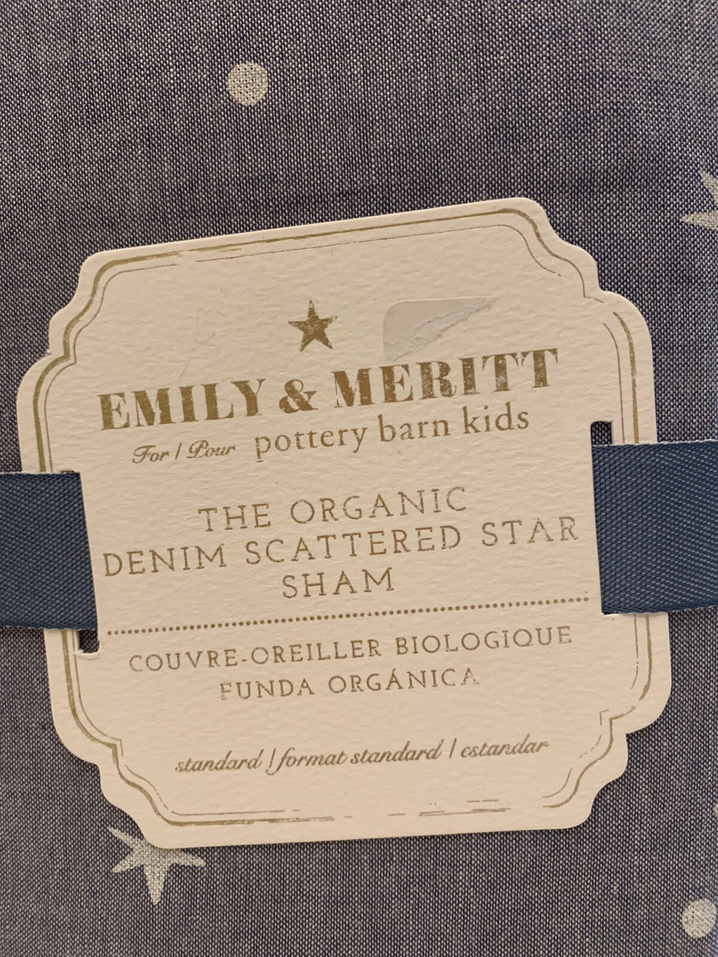 Pottery barn Disney Emily Meritt Star pillow sham holiday school kid gift new "