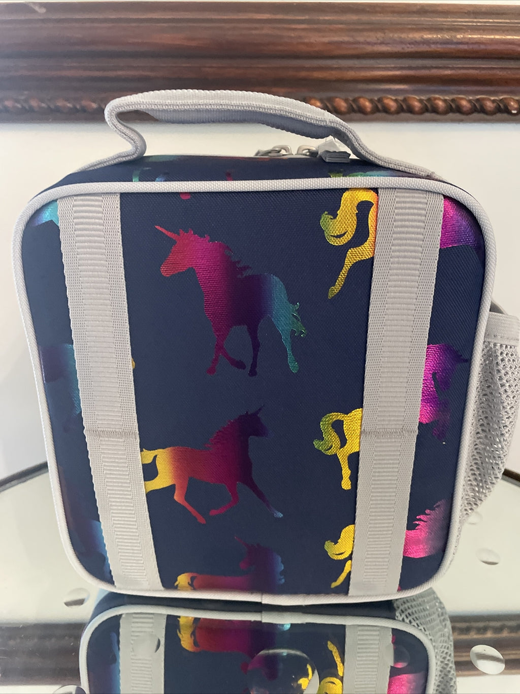 Pottery Barn LUNCH BOX BAG School Disney Rainbow UNICORN holiday gift .