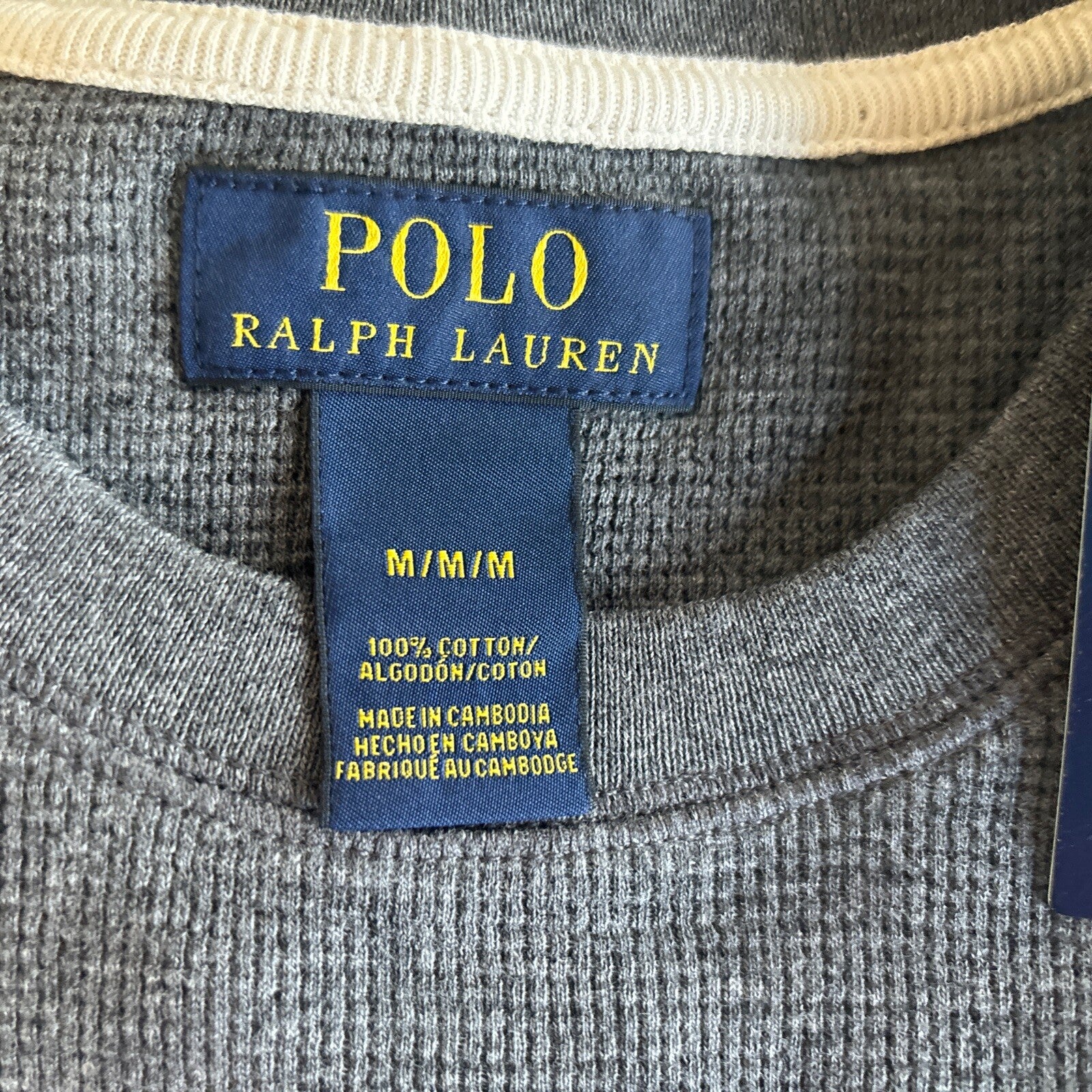 Ralph Lauren holiday polo shirt jersey teen boy man stripe Medium Disney $119 -