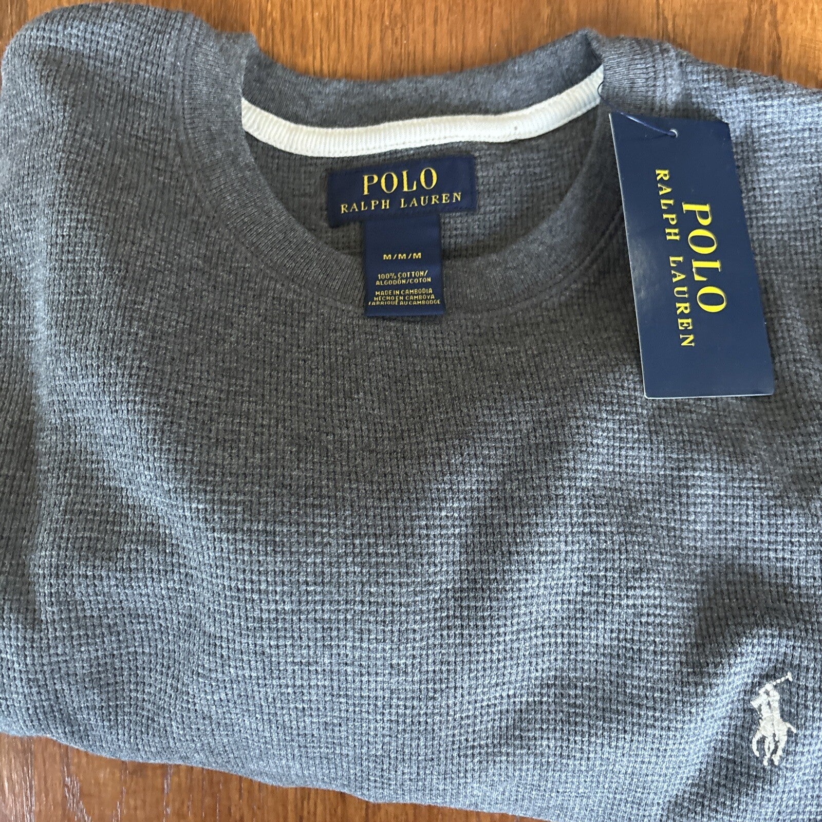 Ralph Lauren holiday polo shirt jersey teen boy man stripe Medium Disney $119 -