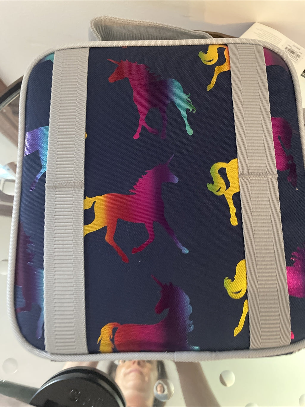 Pottery Barn LUNCH BOX BAG School Disney Rainbow UNICORN holiday gift .