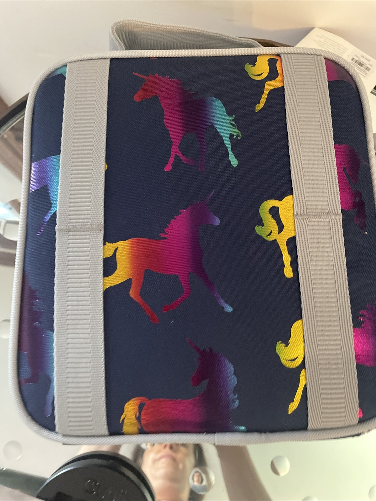 Pottery Barn LUNCH BOX BAG School Disney Rainbow UNICORN holiday gift .