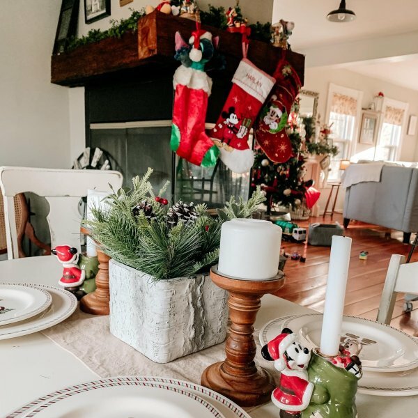 Disney Pottery Barn Holiday MINNIE MOUSE Christmas stocking Mickey gift party `