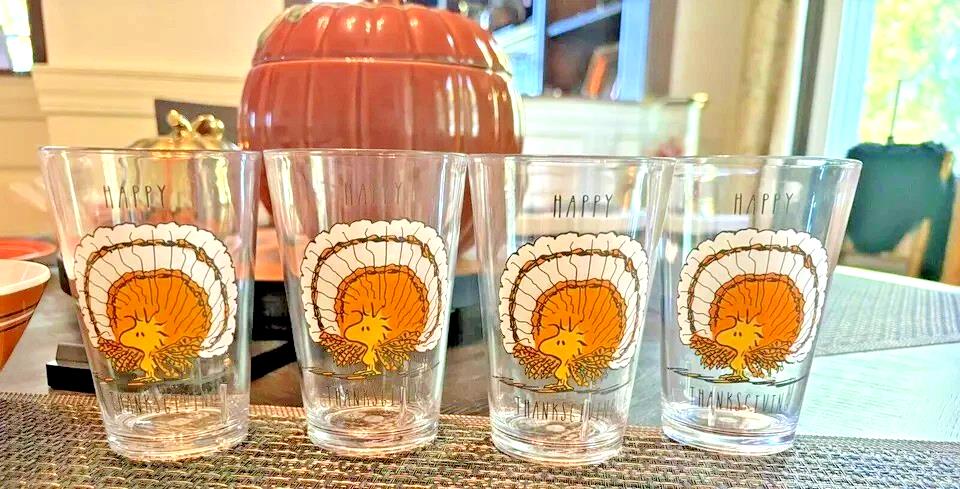 Pottery Barn Snoopy Dinner Cup Set Thanksgiving holiday party Disney gift kid