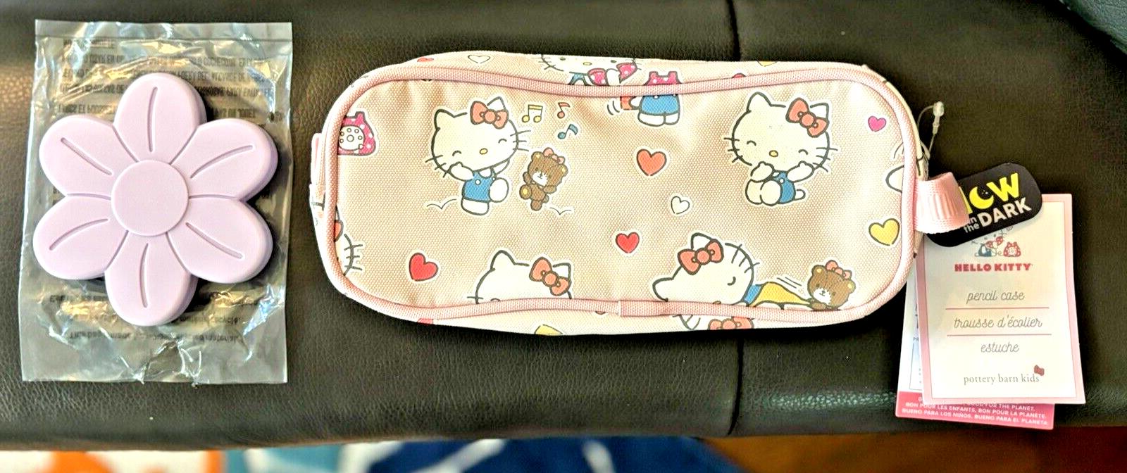 Pottery Barn School Disney Hello Kitty girl Pencil case Travel bag SET pre k?? -