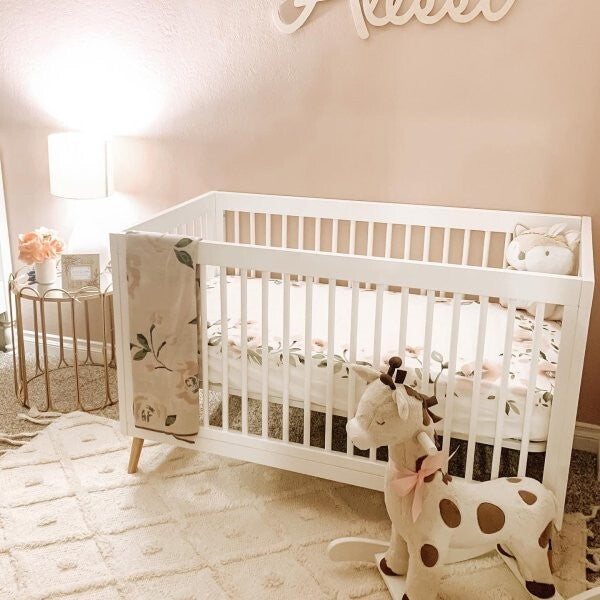 Pottery Barn Disney Baby CRIB TODDLER bed SHEET Floral holiday gift girl pink ,.
