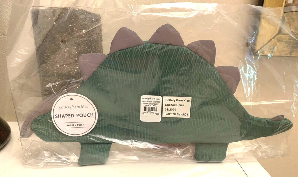 Pottery barn School disney Dinosaur pencil case bag travel set pre k Jurassic .