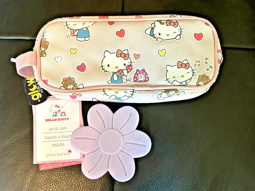 Pottery Barn School Disney Hello Kitty girl Pencil case Travel bag SET pre k?? -