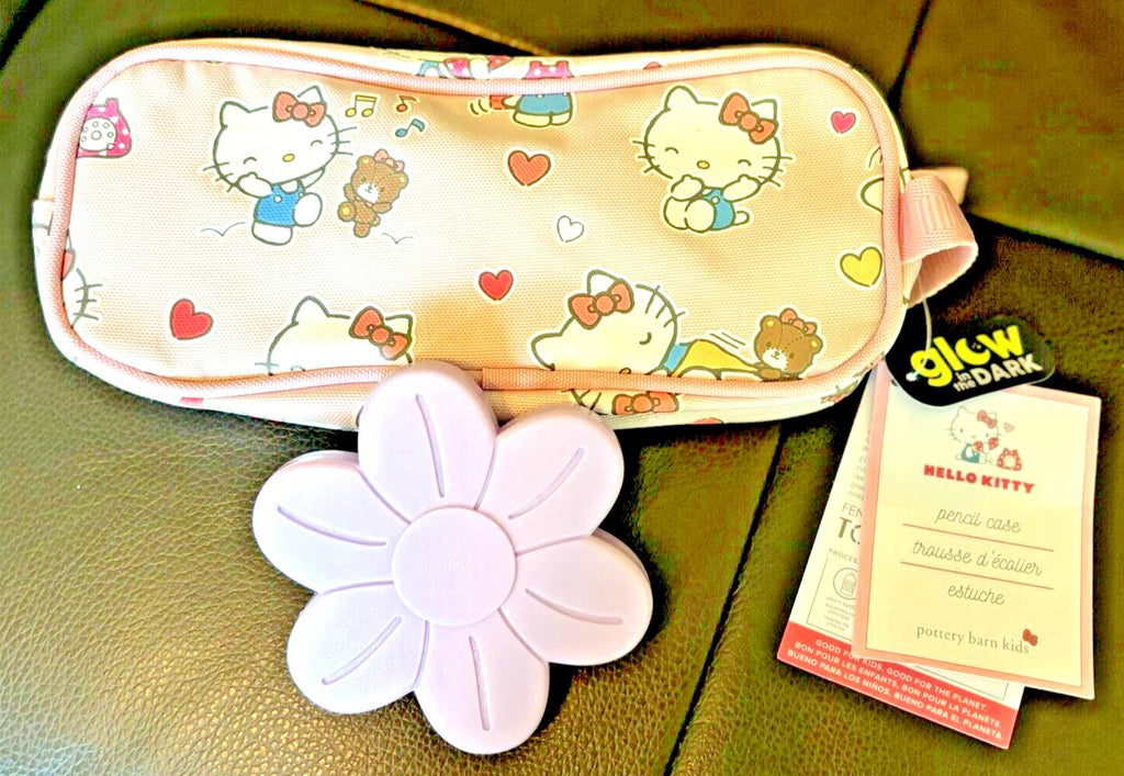 Pottery Barn School Disney Hello Kitty girl Pencil case Travel bag SET pre k?? -