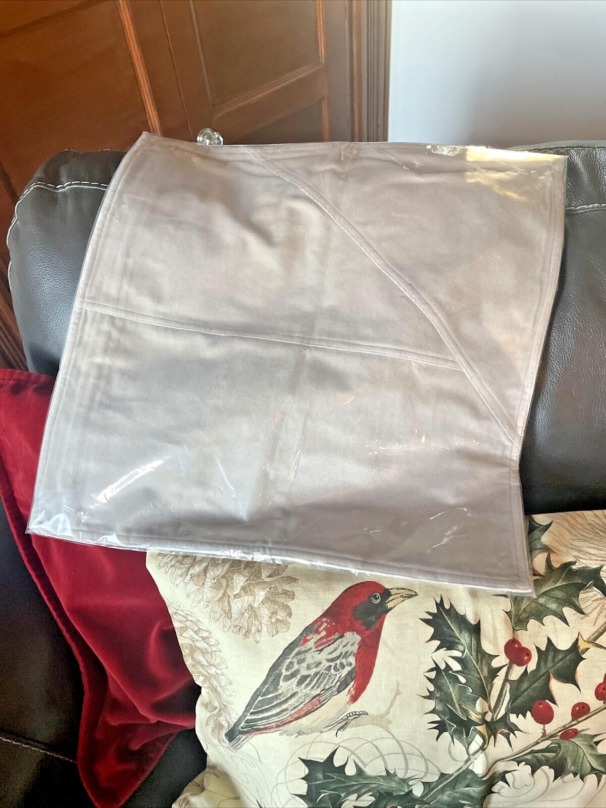 West Elm holiday Velvet Pillow cover sham Birthday Pottery barn gift 18" n