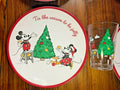 Pottery Barn Mickey Mouse Christmas disneyholiday PLATE CUP Party School gift n
