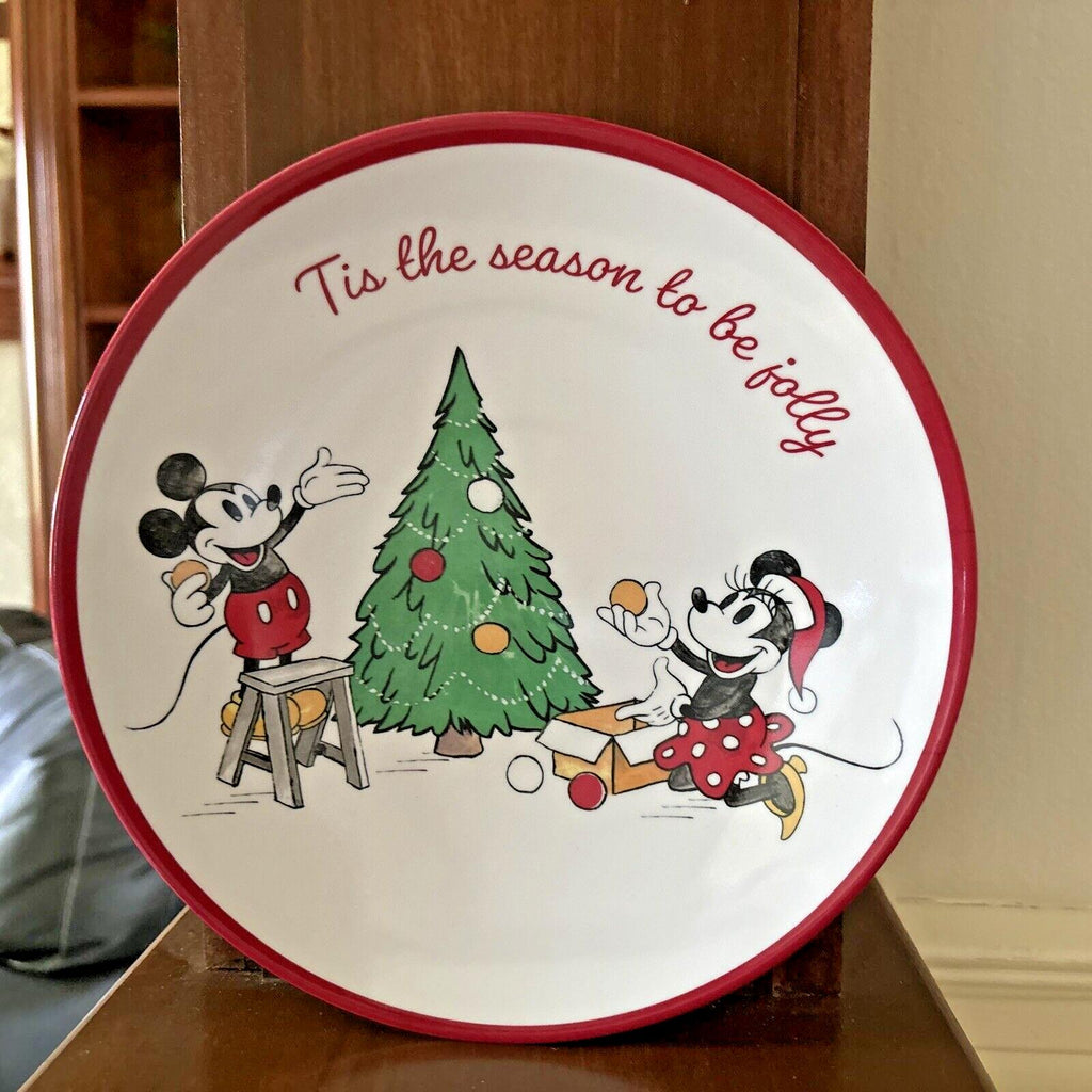 Pottery Barn Mickey Mouse Christmas disneyholiday PLATE CUP Party School gift n