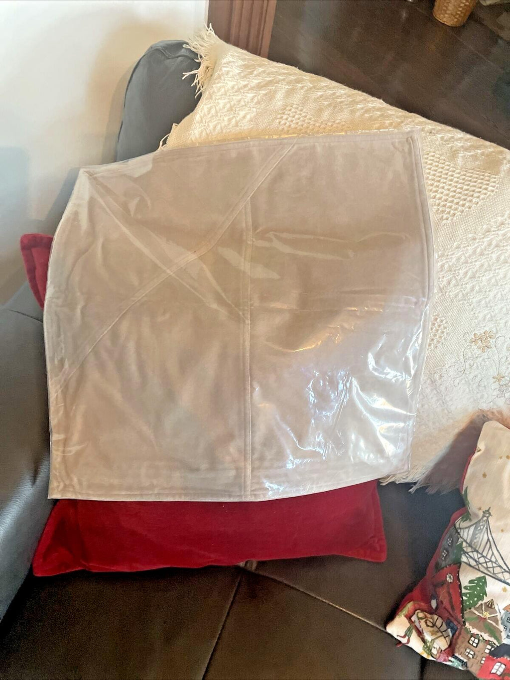 West Elm holiday Velvet Pillow cover sham Birthday Pottery barn gift 18" n