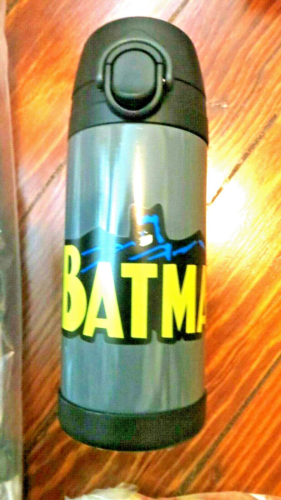 Pottery Barn School Disney Marvel BATMAN boy space pre k Travel water bottle ,