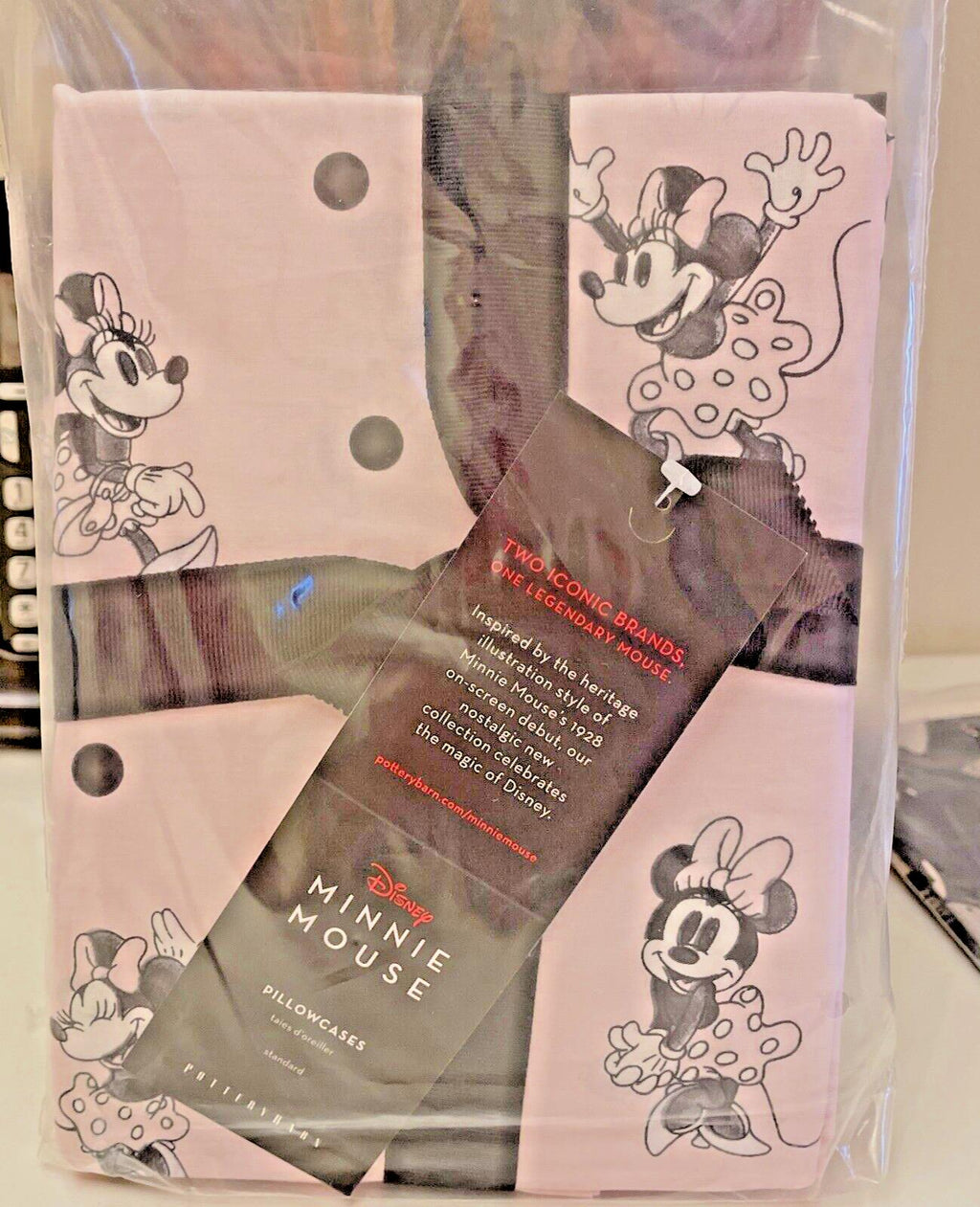 Disney Pottery Barn Mickey Minnie Mouse pillowcase gift Birthday KID SET 2 ?? y
