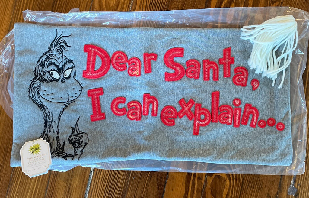 pottery barn GRINCH holiday Christmas Seuss pillow cover sham party Disney -