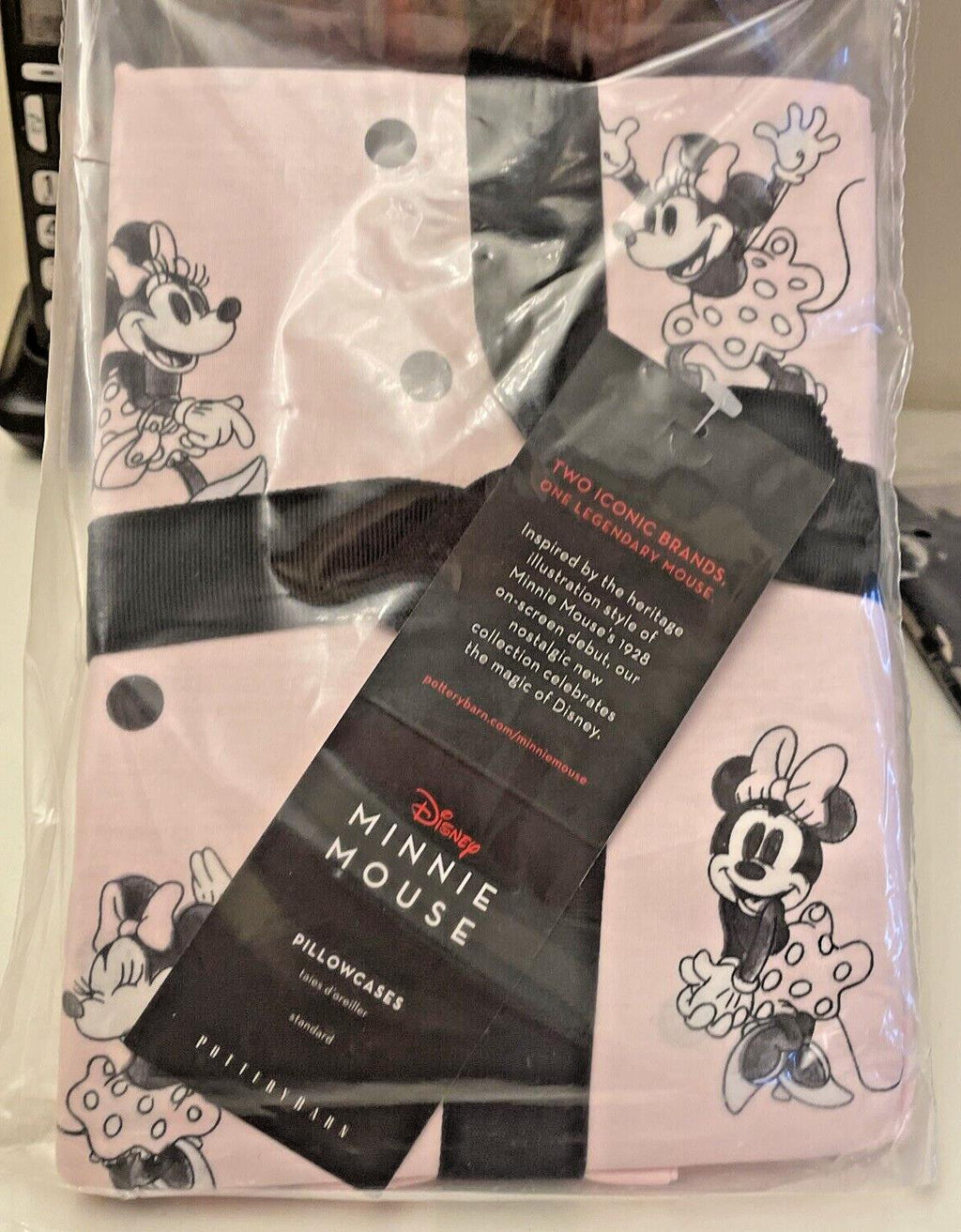 Disney Pottery Barn Mickey Minnie Mouse pillowcase gift Birthday KID SET 2 ?? y