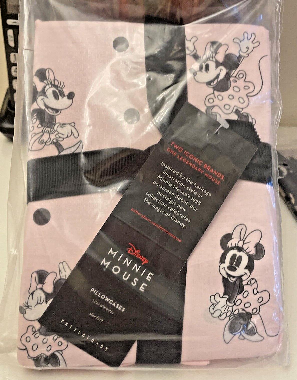 Disney Pottery Barn Mickey Minnie Mouse pillowcase gift Birthday KID SET 2 ?? y