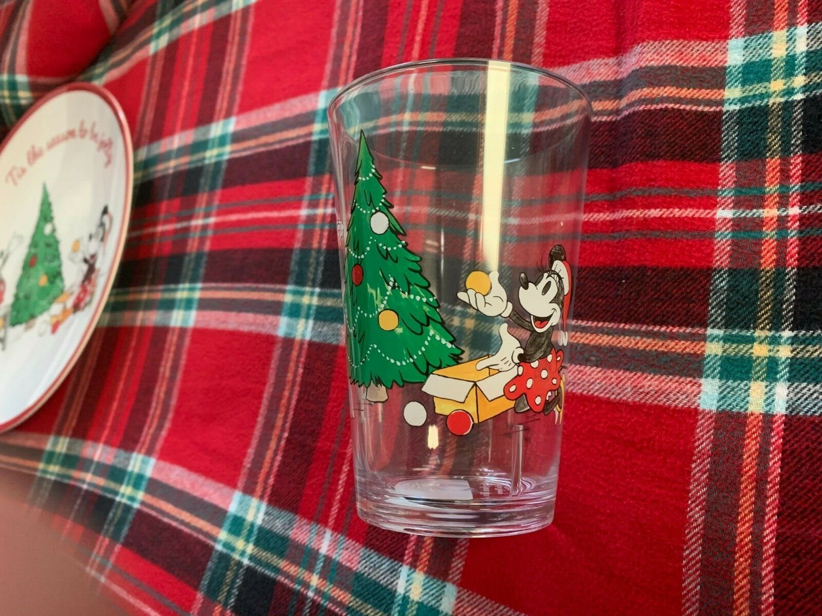 Pottery Barn Mickey Mouse Christmas disneyholiday PLATE CUP Party School gift n