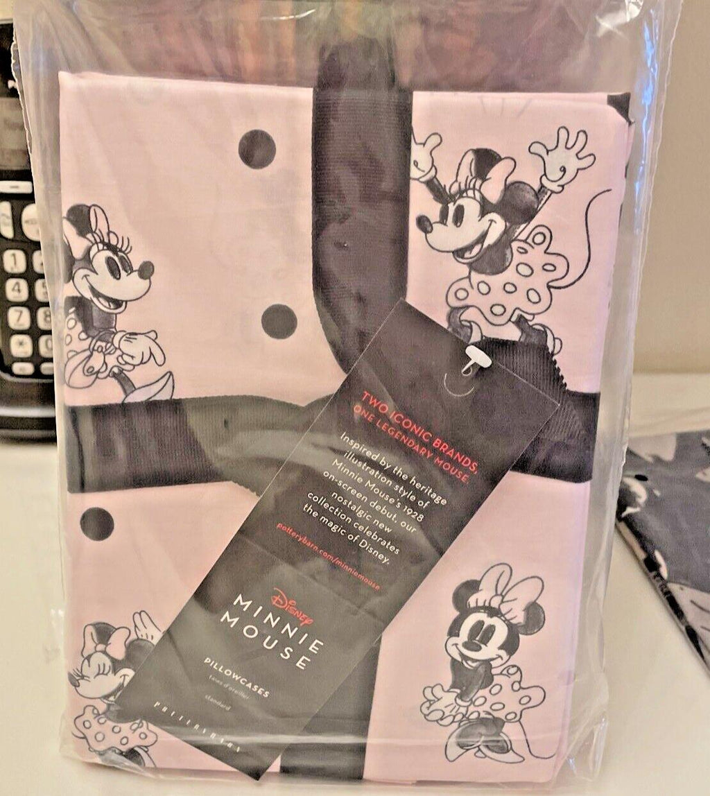 Disney Pottery Barn Mickey Minnie Mouse pillowcase gift Birthday KID SET 2 ?? y