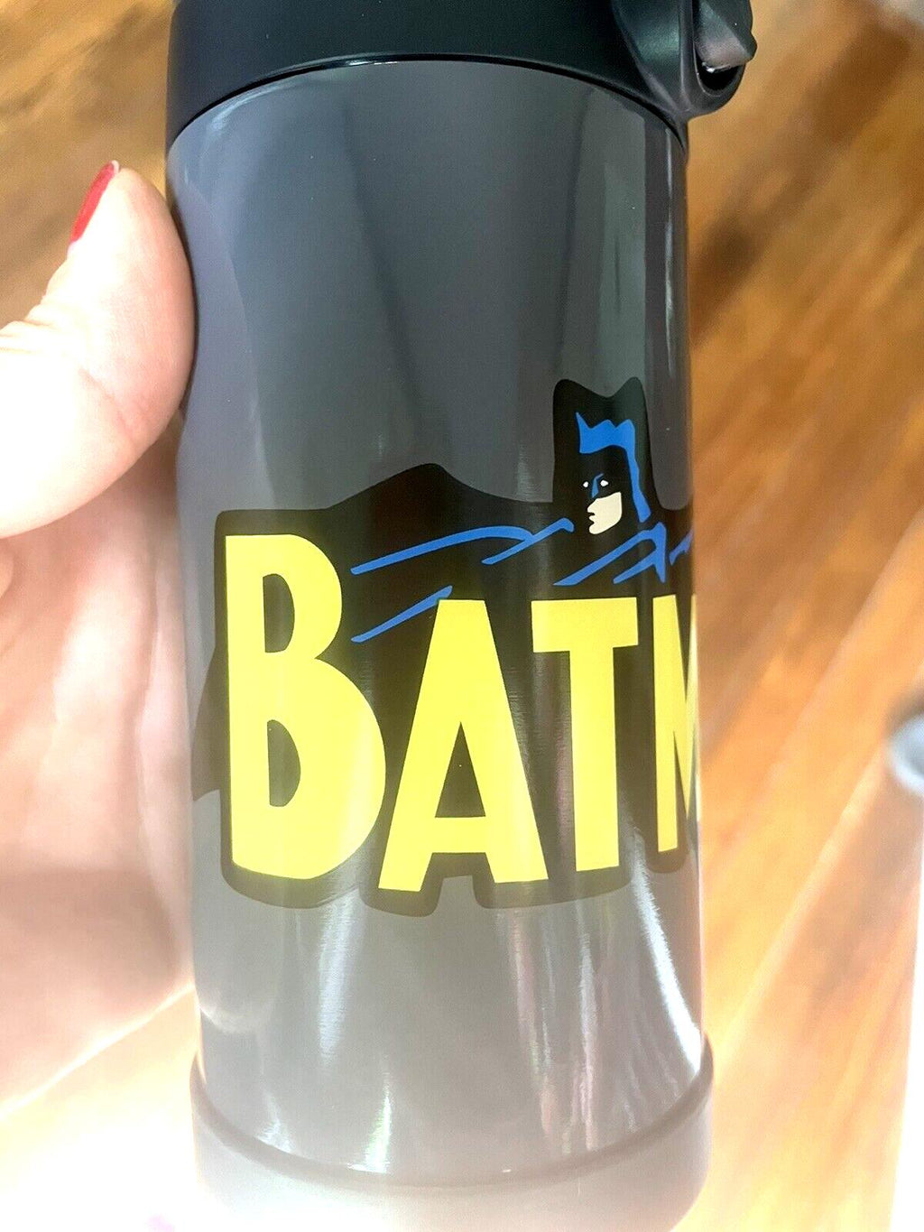 Pottery Barn School Disney Marvel BATMAN boy space pre k Travel water bottle ,