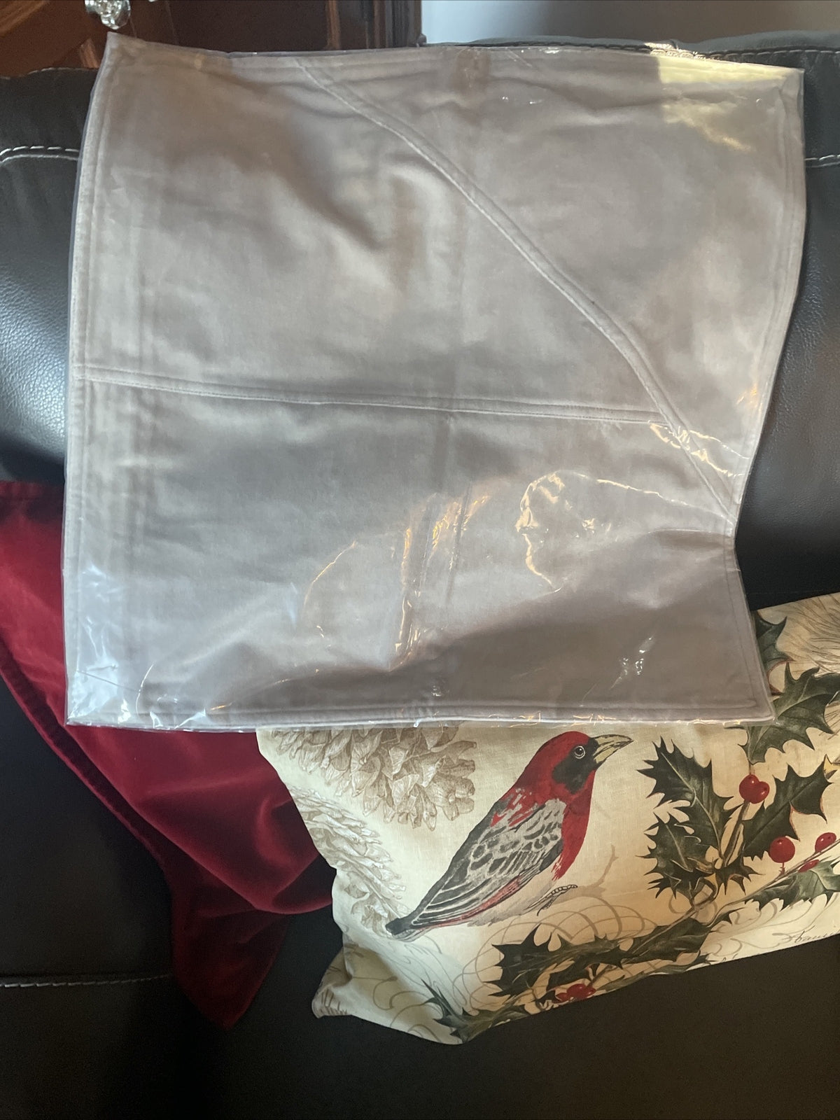 West Elm holiday Velvet Pillow cover sham Birthday Pottery barn gift 18" n