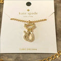 Kate Spade necklace Holiday Halloween gift school girl black cat gold Disney "