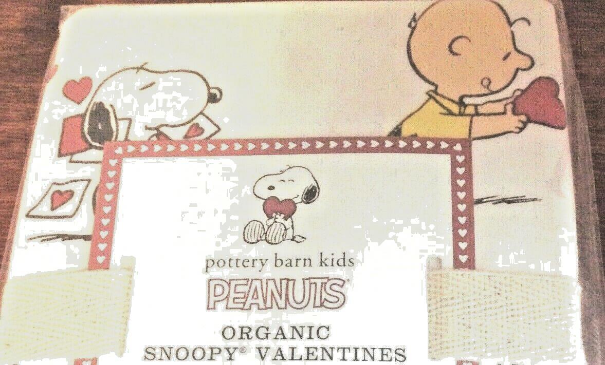 Snoopy Pottery Barn Valentine Heart PILLOW SHAM PEANUTS holiday disney kid -