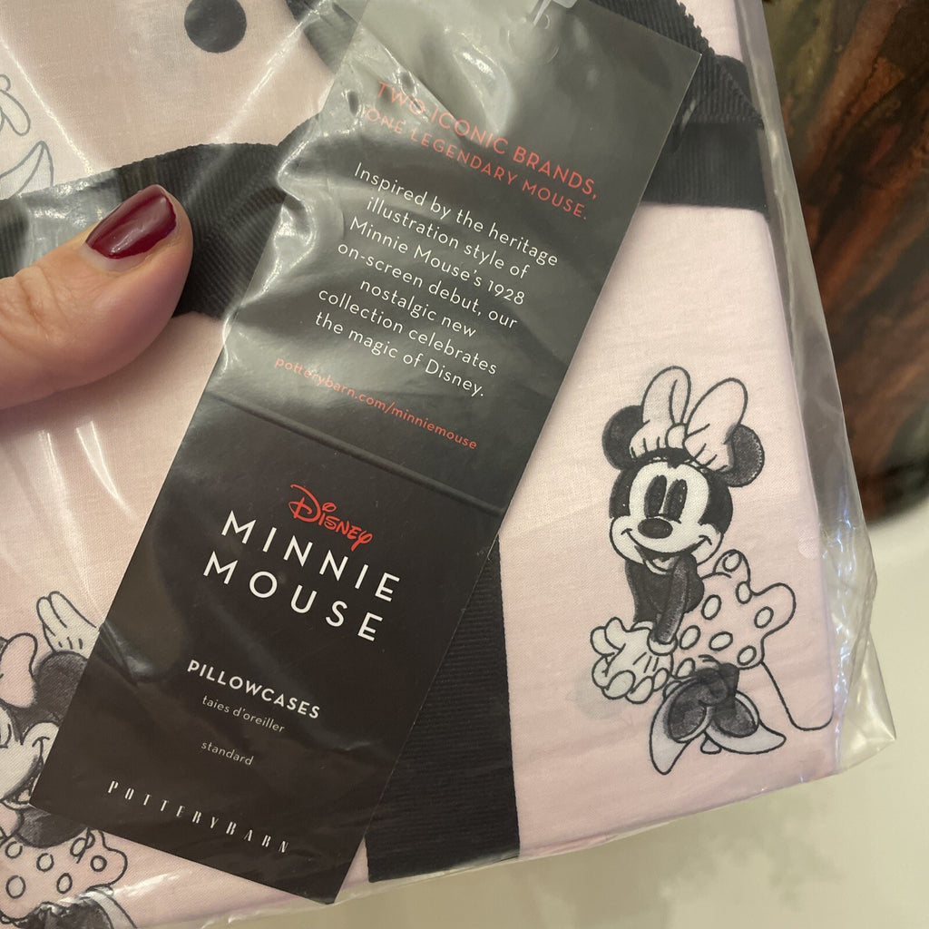 Disney Pottery Barn Mickey Minnie Mouse pillowcase gift Birthday KID SET 2 ?? y