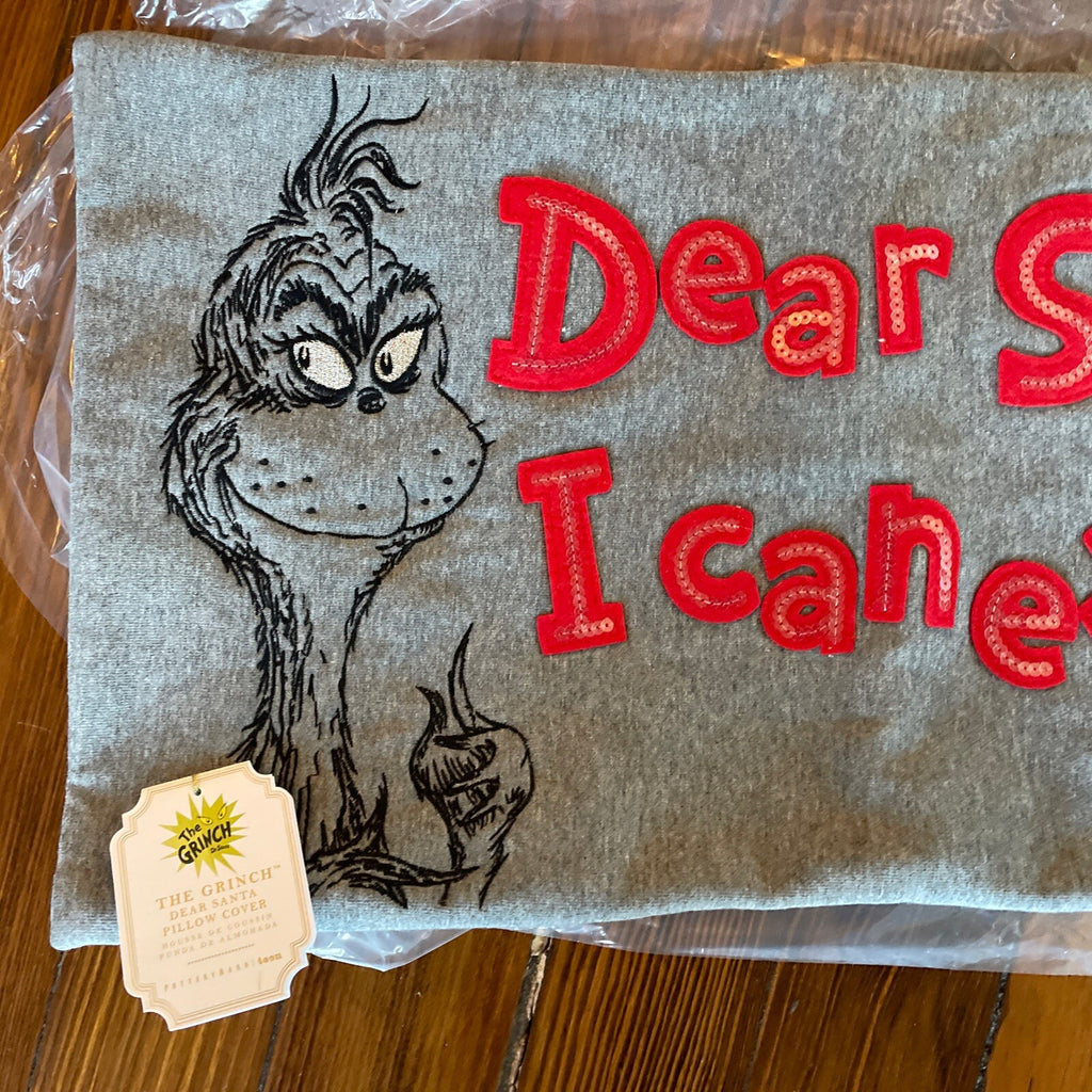 pottery barn GRINCH holiday Christmas Seuss pillow cover sham party Disney -