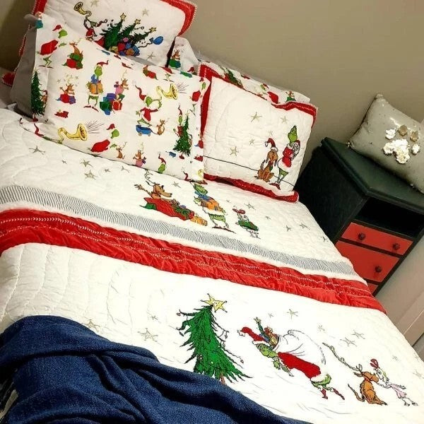 Pottery Barn GRINCH Christmas Holiday Seuss MAX kid school pillow sham SET 2 =