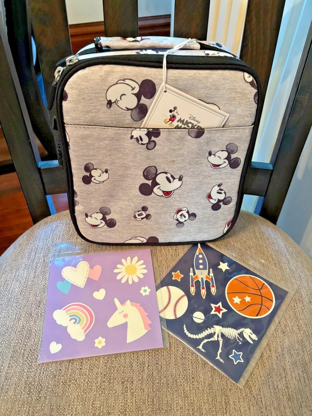 Pottery Barn School Disney Snoopy Mickey BACKPACK LUNCH BOX travel BAG Peanuts /