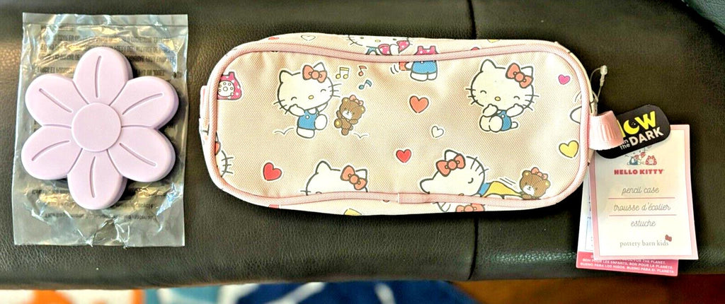 Pottery Barn Hello Kitty School girl Pencil case+ Ice bag Gift set girl pre k ??
