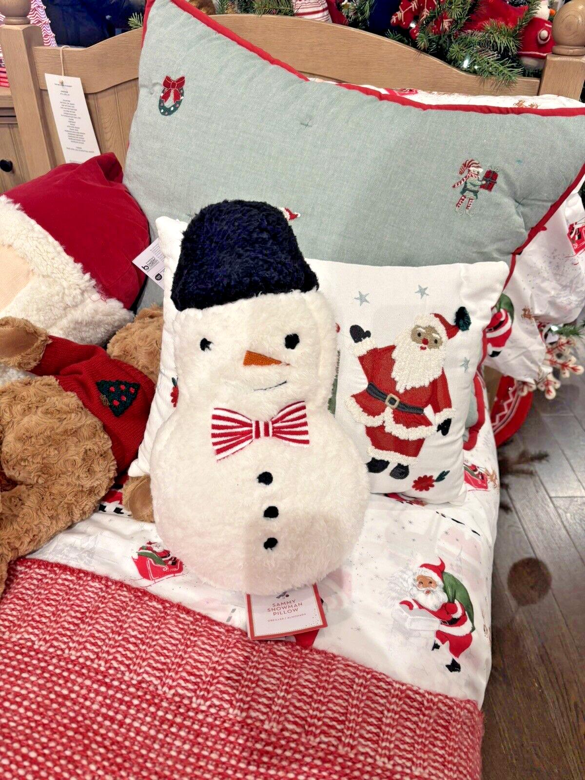 Disney Pottery Barn Snowman Christmas pillow Seuss Holiday Gift party boy girl `