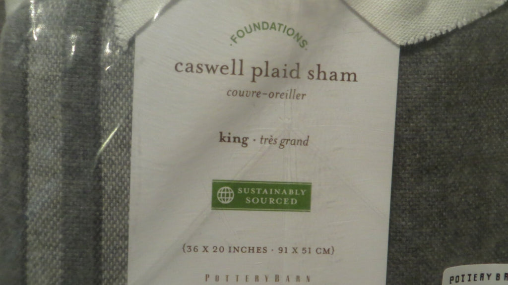 Pottery Barn King SHAM PLAID Christmas Disney holiday school space party hero 1
